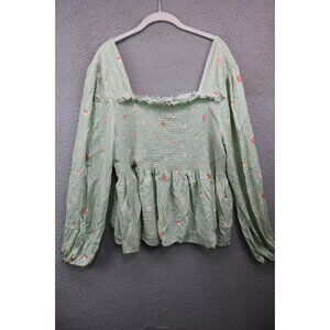 Disney-Her Universe Long Balloon Sleeve Babydoll Top-Size 3X-Cottagecore